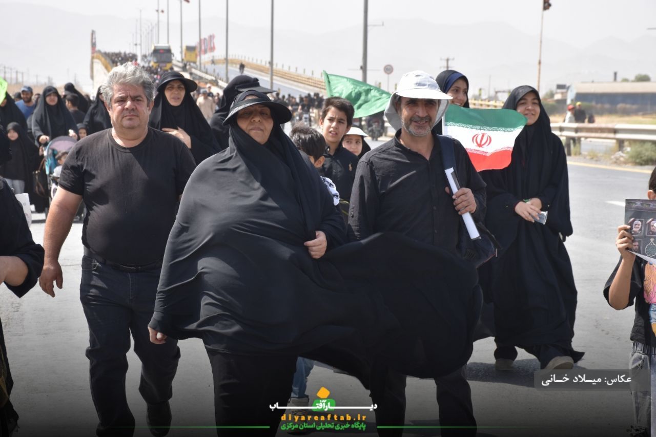کاروان اراکی جاماندگان اربعین در مسیر عشق