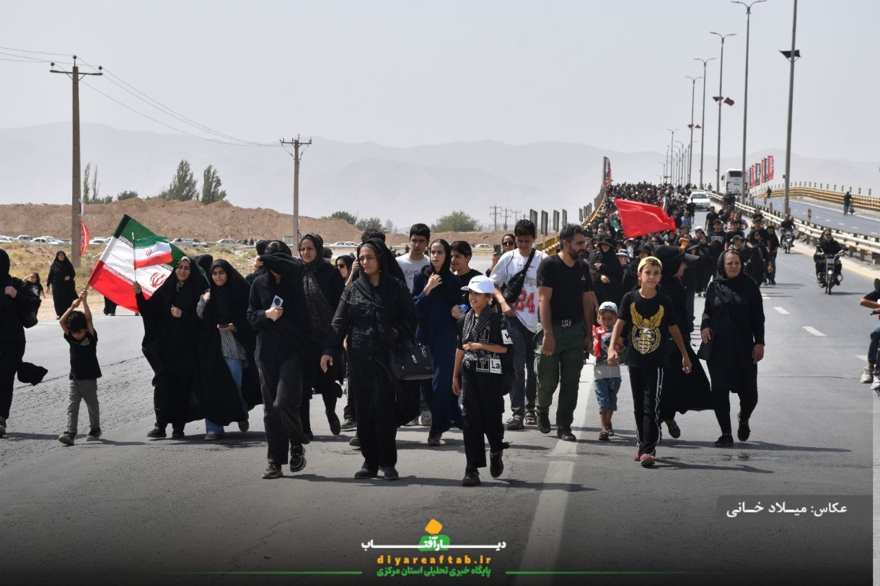 کاروان اراکی جاماندگان اربعین در مسیر عشق