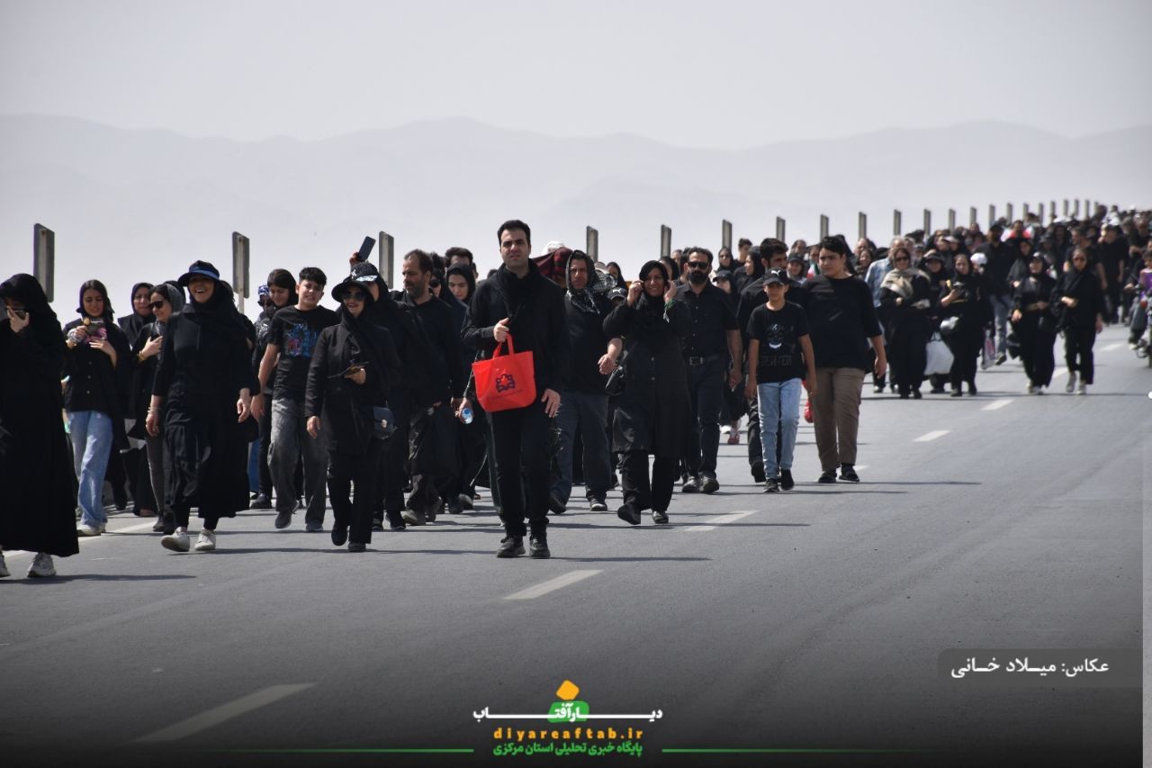 کاروان اراکی جاماندگان اربعین در مسیر عشق