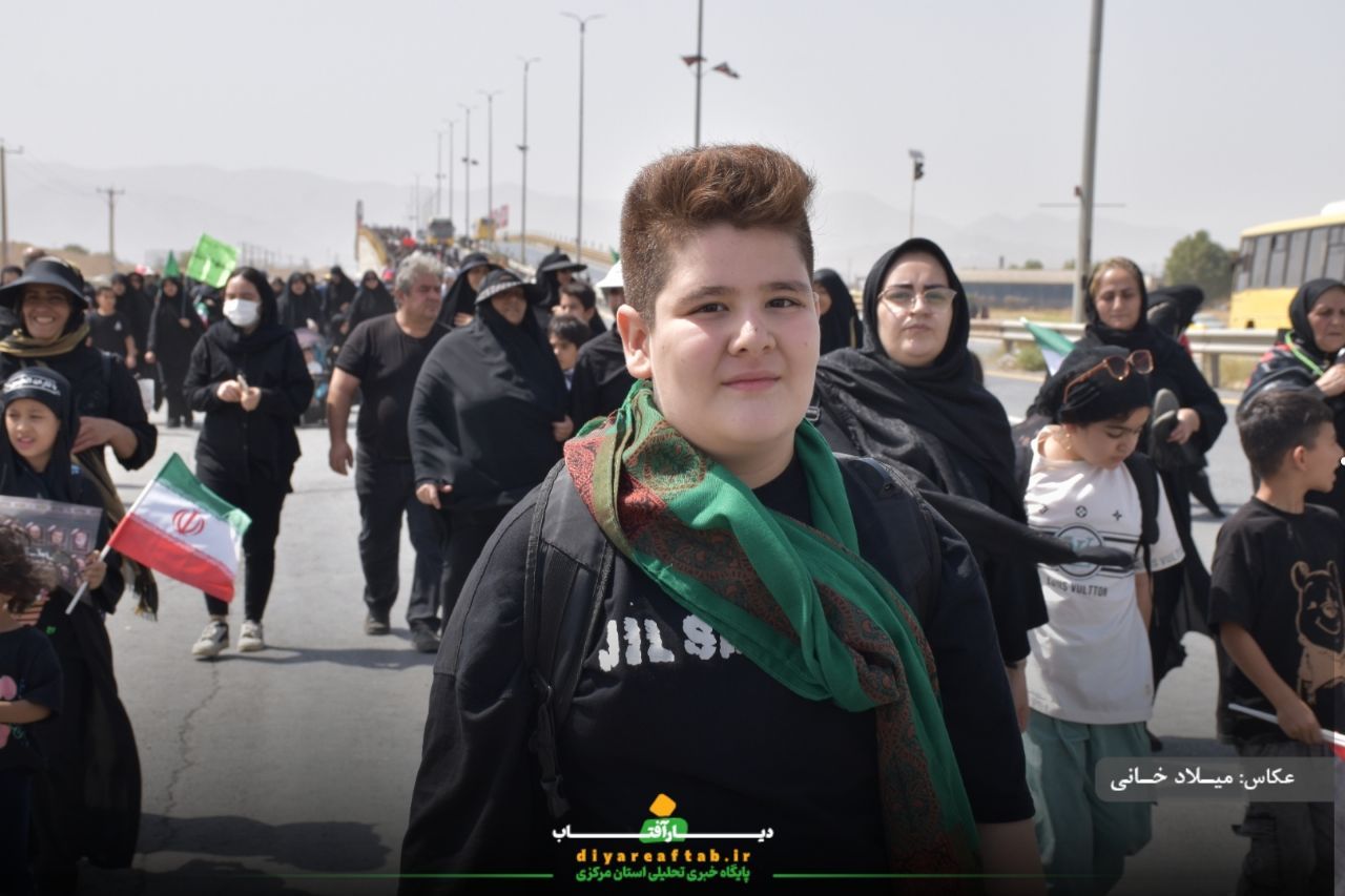 کاروان اراکی جاماندگان اربعین در مسیر عشق