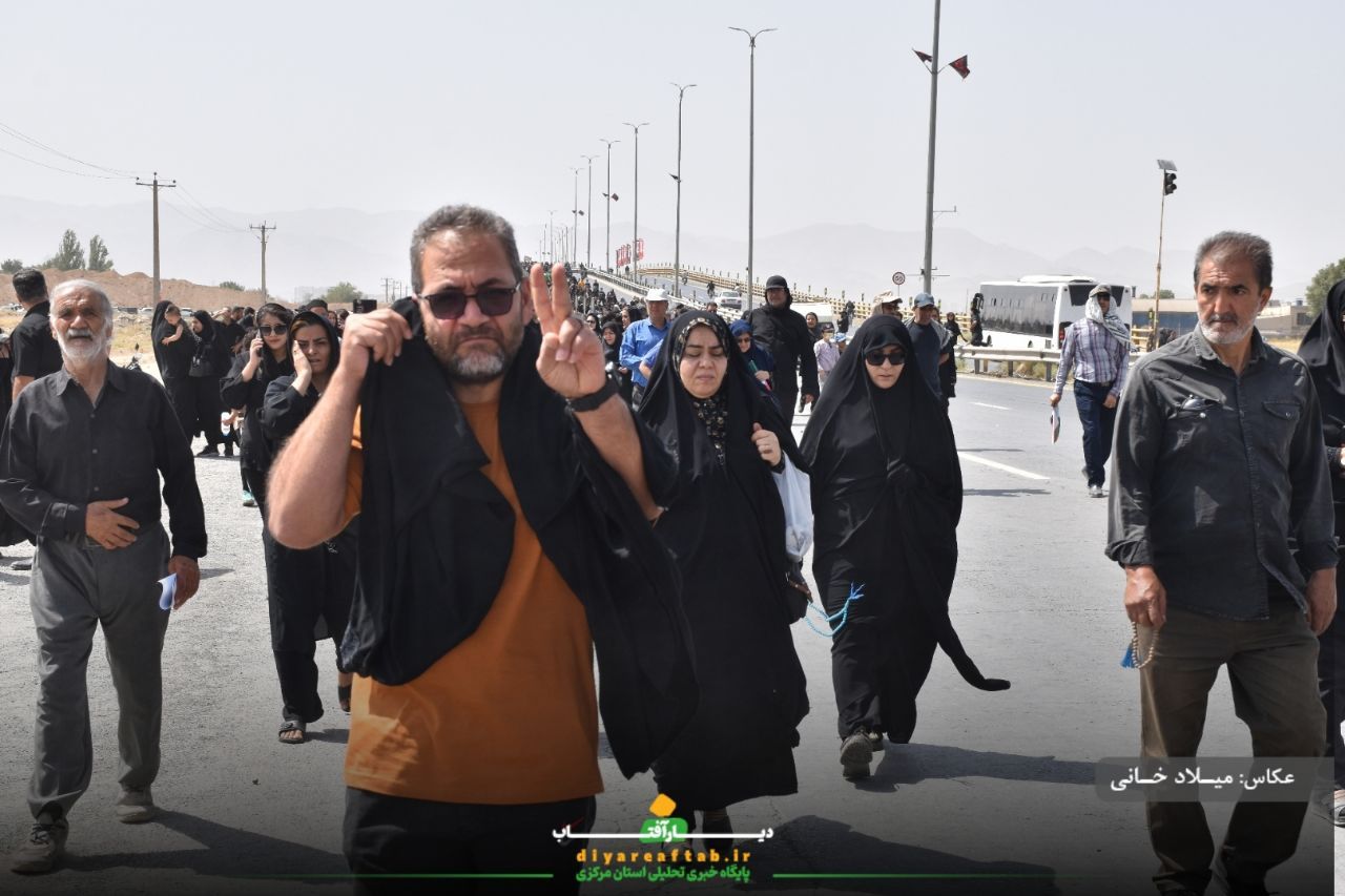 کاروان اراکی جاماندگان اربعین در مسیر عشق