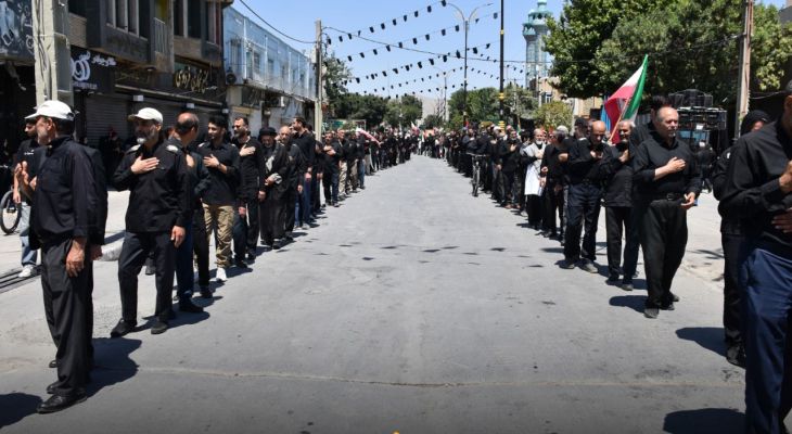 عزاداری ظهر عاشورا حسینی در اراک