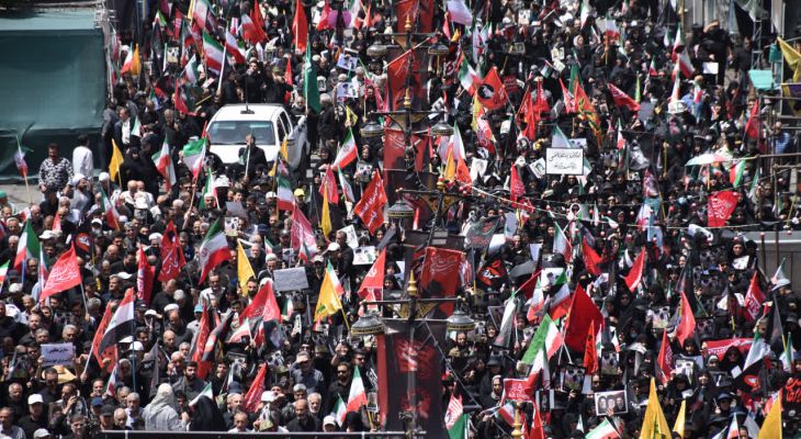 مراسم وداع اراکی‌ها با قائد شهید امت