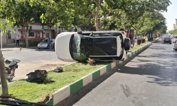مهار خطر انفجار ام‌وی‌ام واژگون شده در اراک